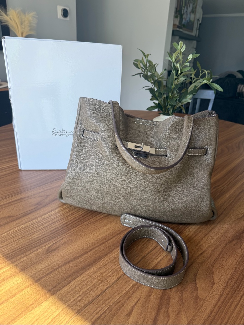 Rabeanco - SAOIRSE Belt Soft Structural Shoulder Tote Large 🩶 - LIKE NEW